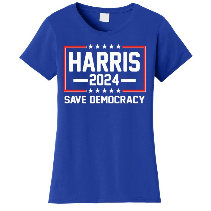 Kamala Harris 2024 Save Democracy Women's T-Shirt