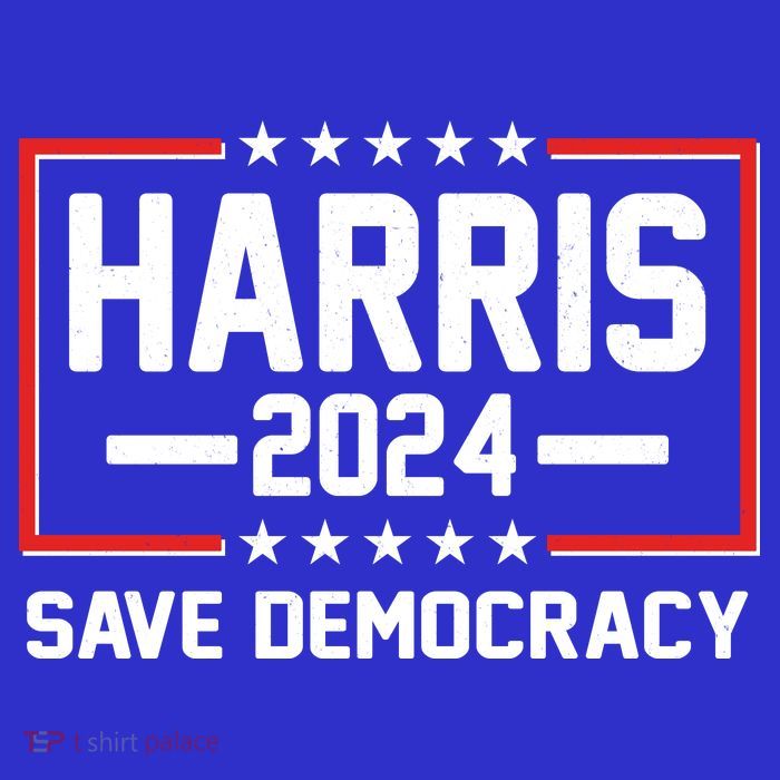 Kamala Harris 2024 Save Democracy Kids T-Shirt