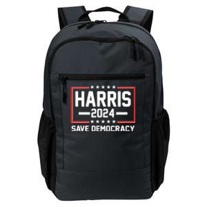 Kamala Harris 2024 Save Democracy Daily Commute Backpack