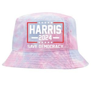 Kamala Harris 2024 Save Democracy Tie-Dyed Bucket Hat