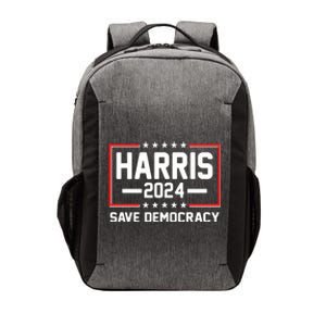 Kamala Harris 2024 Save Democracy Vector Backpack