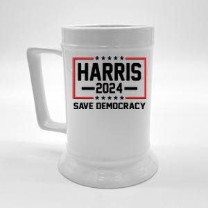 Kamala Harris 2024 Save Democracy Beer Stein