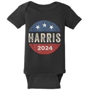 Kamala Harris 2024 For President Campaign Us Flag Baby Bodysuit