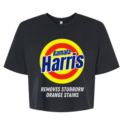 Kamala Harris 2024 Removes Stubborn Orange Stains Humorous Bella+Canvas Jersey Crop Tee