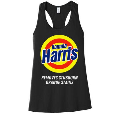 Kamala Harris 2024 Removes Stubborn Orange Stains Humorous Women's Racerback Tank