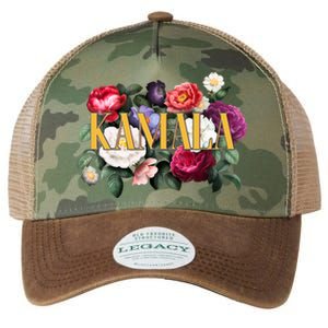 Kamala Harris 2024 Cute Beautiful Floral Flowers Legacy Tie Dye Trucker Hat