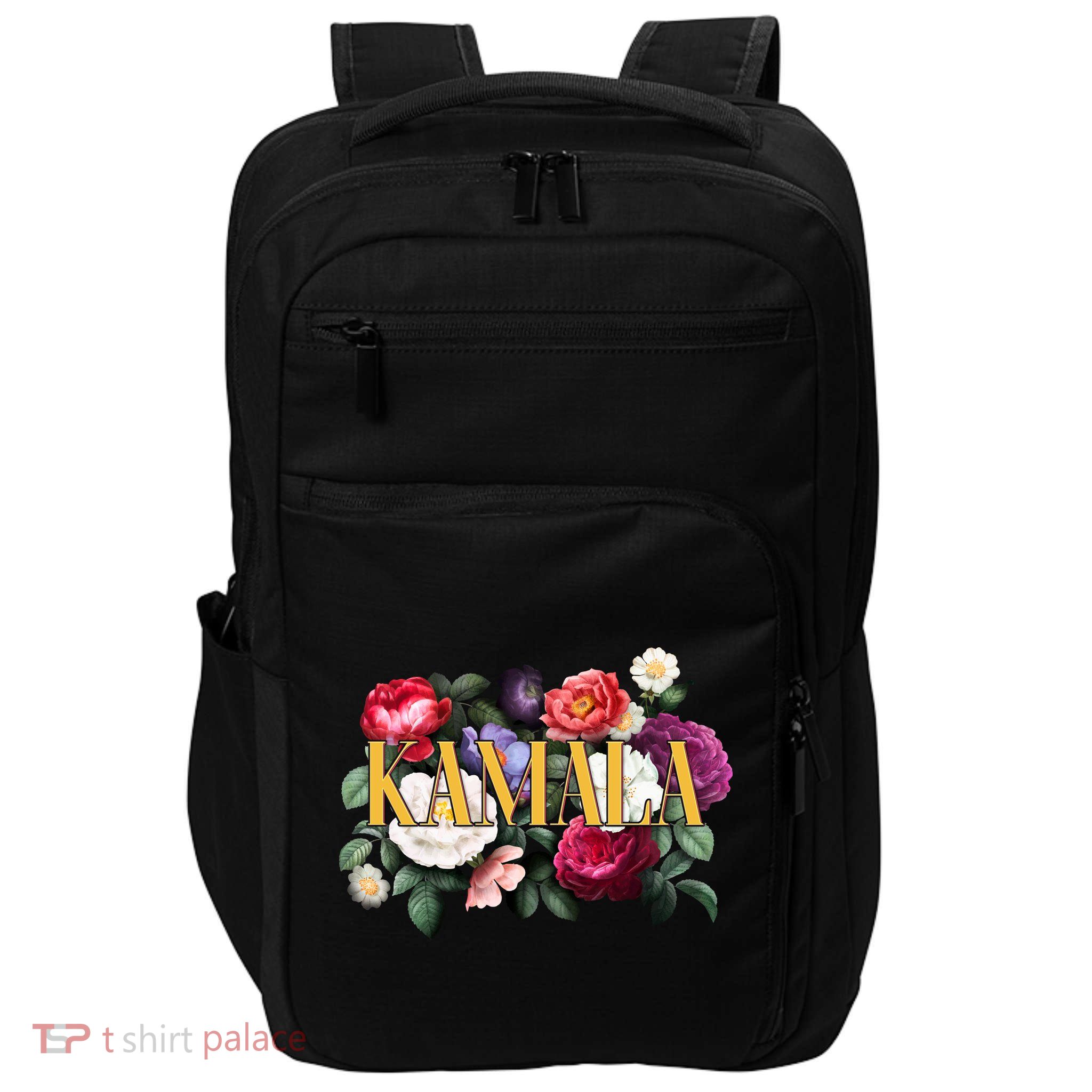 Kamala Harris 2024 Cute Beautiful Floral Flowers Impact Tech Backpack