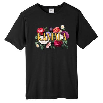 Kamala Harris 2024 Cute Beautiful Floral Flowers Tall Fusion ChromaSoft Performance T-Shirt