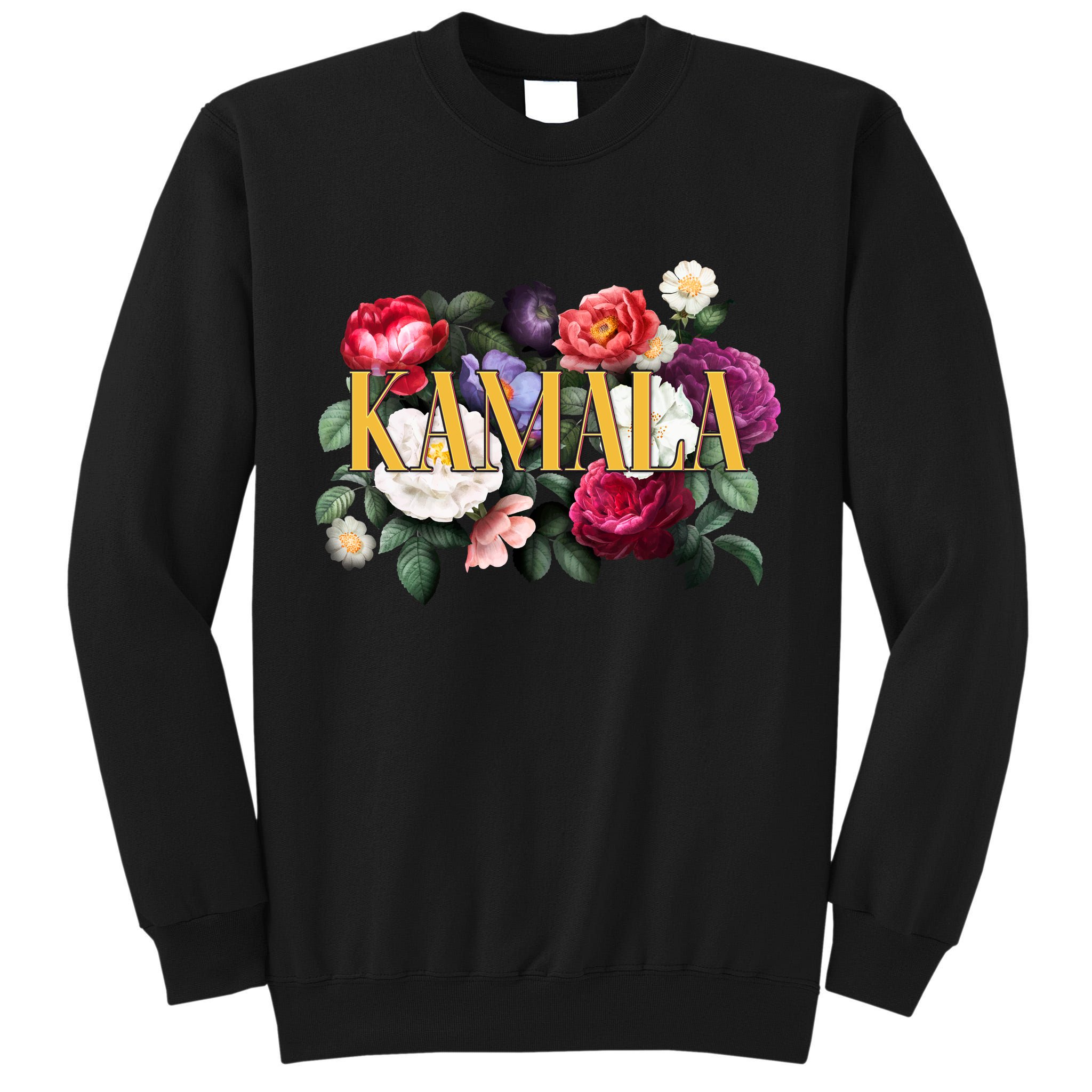 Kamala Harris 2024 Cute Beautiful Floral Flowers Tall Sweatshirt