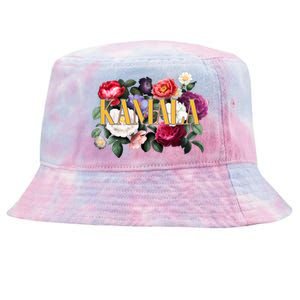 Kamala Harris 2024 Cute Beautiful Floral Flowers Tie-Dyed Bucket Hat