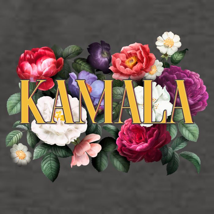 Kamala Harris 2024 Cute Beautiful Floral Flowers Vector Backpack