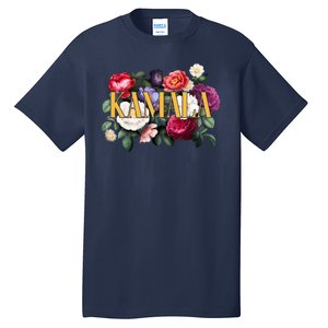 Kamala Harris 2024 Cute Beautiful Floral Flowers Tall T-Shirt