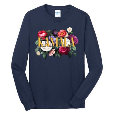 Kamala Harris 2024 Cute Beautiful Floral Flowers Tall Long Sleeve T-Shirt