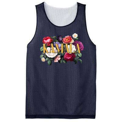 Kamala Harris 2024 Cute Beautiful Floral Flowers Mesh Reversible Basketball Jersey Tank