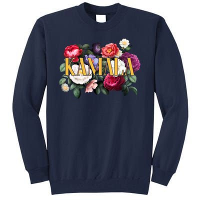 Kamala Harris 2024 Cute Beautiful Floral Flowers Tall Sweatshirt