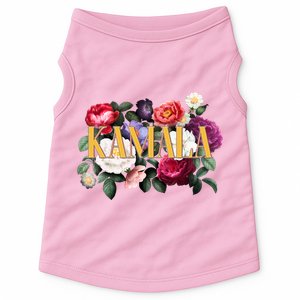 Kamala Harris 2024 Cute Beautiful Floral Flowers Doggie Tank