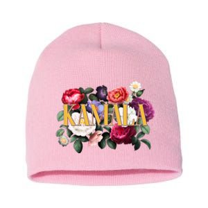 Kamala Harris 2024 Cute Beautiful Floral Flowers Short Acrylic Beanie