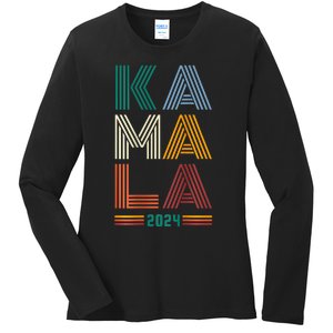 Kamala Harris 2024 Presidential Election Ladies Long Sleeve Shirt