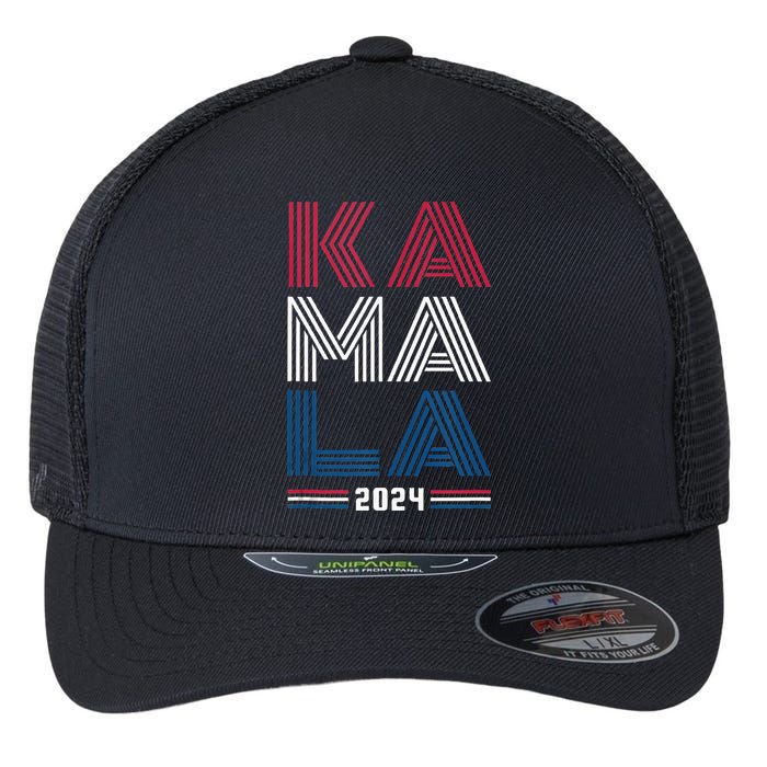 Kamala Harris 2024 For President Campaign Flexfit Unipanel Trucker Cap