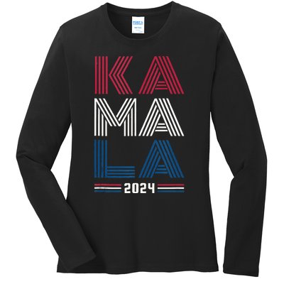 Kamala Harris 2024 For President Campaign Ladies Long Sleeve Shirt