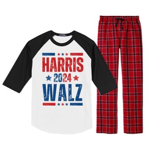 Kamala Harris 2024 Walz Raglan Sleeve Pajama Set