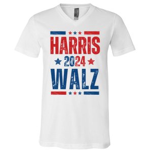 Kamala Harris 2024 Walz V-Neck T-Shirt