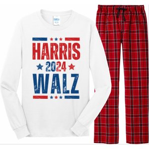 Kamala Harris 2024 Walz Long Sleeve Pajama Set