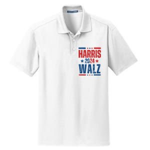 Kamala Harris 2024 Walz Dry Zone Grid Polo