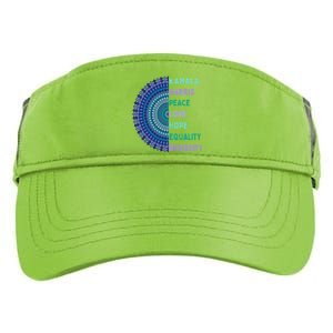 Kamala Harris 2024. Peace Love Hope Equality Diversity Gift Adult Drive Performance Visor