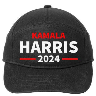 Kamala Harris 2024 7-Panel Snapback Hat