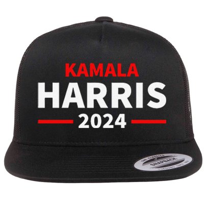 Kamala Harris 2024 Flat Bill Trucker Hat