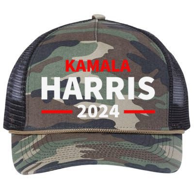 Kamala Harris 2024 Retro Rope Trucker Hat Cap