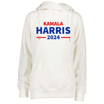 Kamala Harris 2024 Womens Funnel Neck Pullover Hood