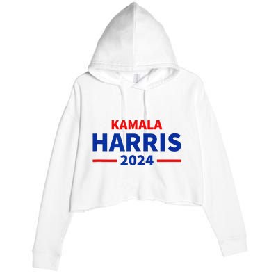 Kamala Harris 2024 Crop Fleece Hoodie