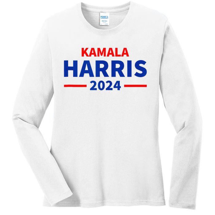 Kamala Harris 2024 Ladies Long Sleeve Shirt