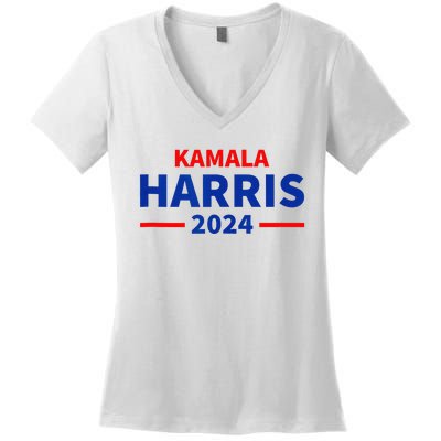 Kamala Harris 2024 Women's V-Neck T-Shirt