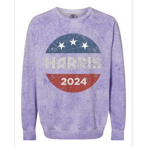 Kamala Harris 2024 For President Campaign Us Flag Colorblast Crewneck Sweatshirt