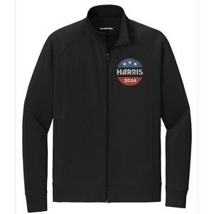 Kamala Harris 2024 For President Campaign Us Flag Stretch Full-Zip Cadet Jacket