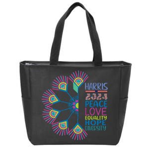 Kamala Harris 2024 Presidential Election Historic Usa Zip Tote Bag