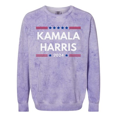 Kamala Harris 2024 For President Colorblast Crewneck Sweatshirt