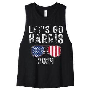 Kamala Harris 2024 For President Campaign Women's Racerback Cropped Tank