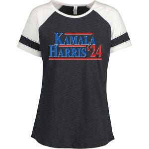 Kamala Harris 2024 Election Enza Ladies Jersey Colorblock Tee