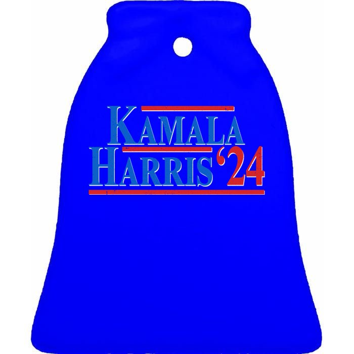 Kamala Harris 2024 Election Ceramic Bell Ornament