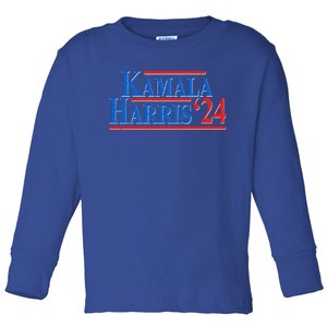 Kamala Harris 2024 Election Toddler Long Sleeve Shirt