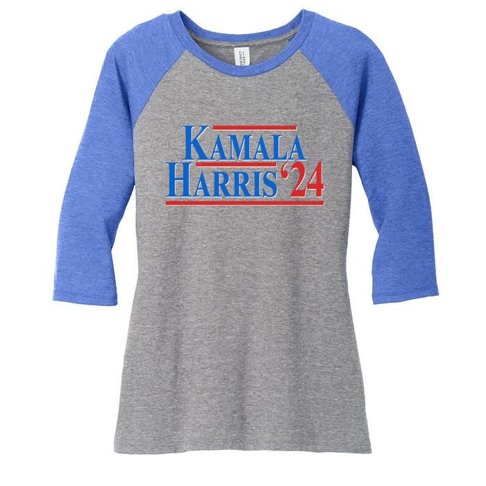 Kamala Harris 2024 Election Women's Tri-Blend 3/4-Sleeve Raglan Shirt