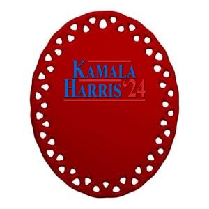 Kamala Harris 2024 Election Ceramic Oval Ornament