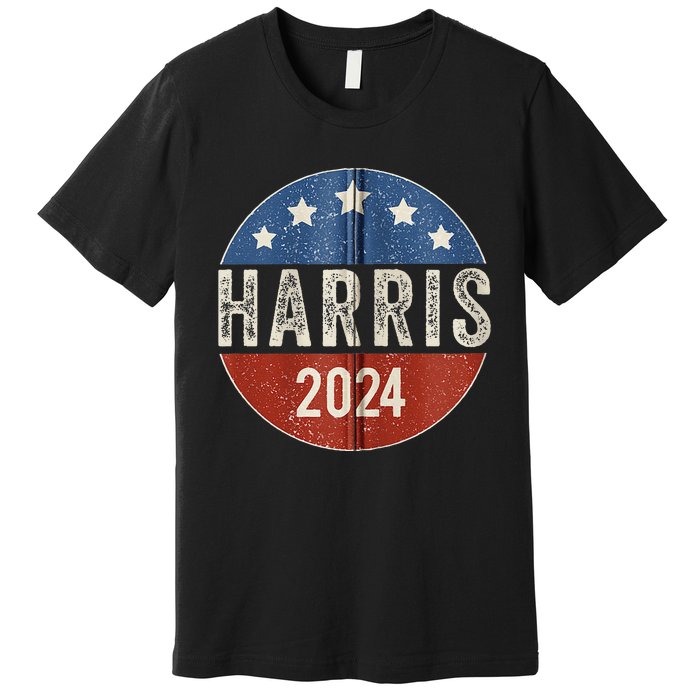 Kamala Harris 2024 For President Campaign Us Flag Premium T-Shirt