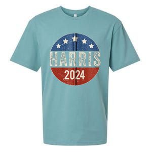 Kamala Harris 2024 For President Campaign Us Flag Sueded Cloud Jersey T-Shirt