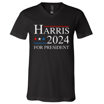 Kamala Harris 2024 For President Election Campaign V-Neck T-Shirt