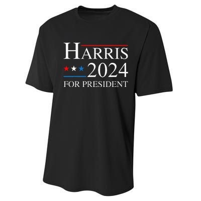 Kamala Harris 2024 For President Election Campaign Performance Sprint T-Shirt